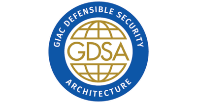 GIAC Defensible Security Architecture (GDSA) badge